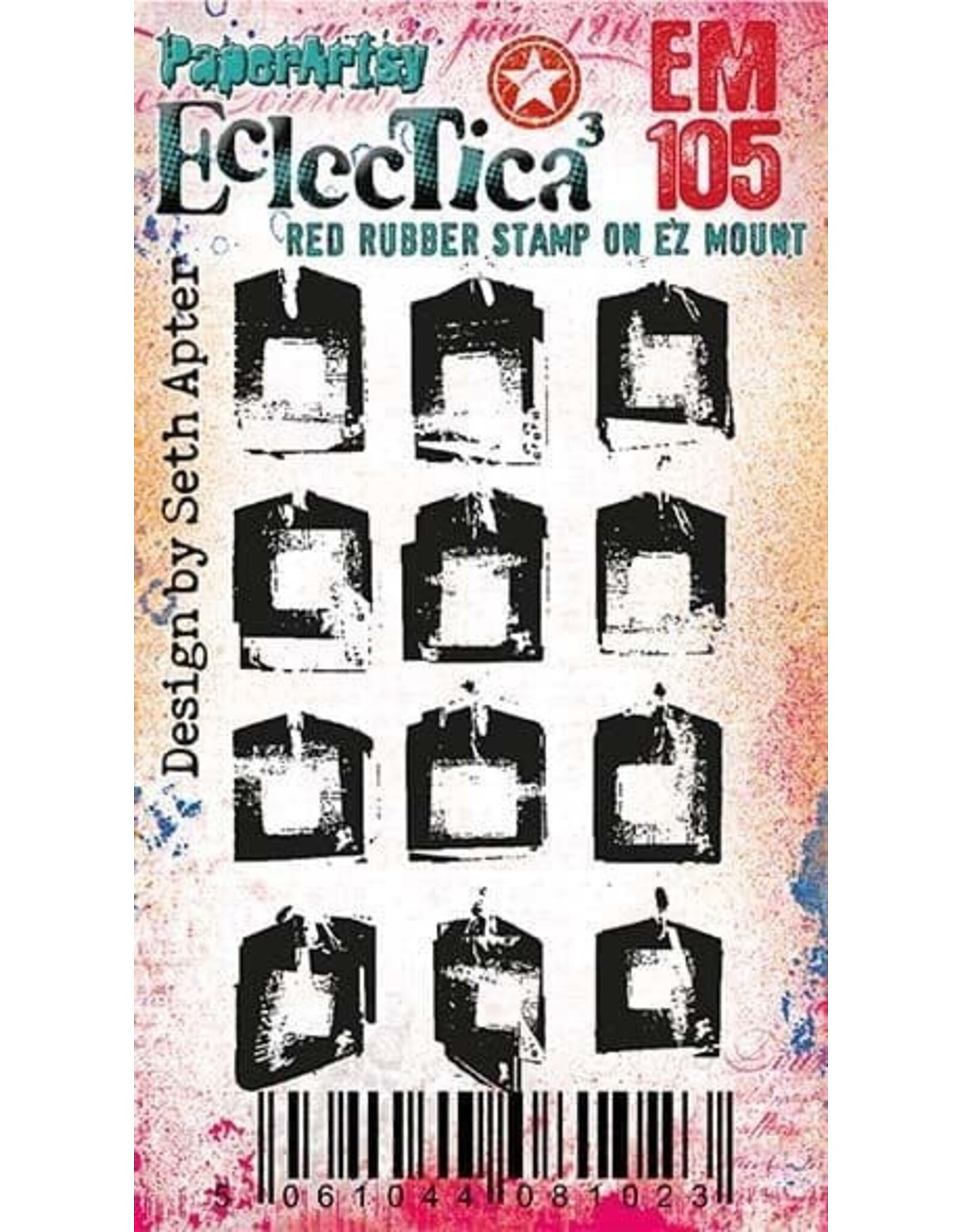 PAPER ARTSY PAPER ARTSY SETH APTER ECLECTICA EM105 MINI CLING STAMP