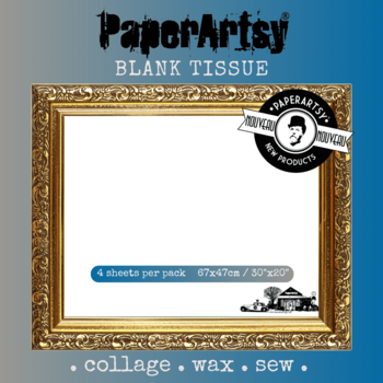 PAPER ARTSY PAPER ARTSY BLANK TISSUE COLLAGE PAPER 4 SHEETS