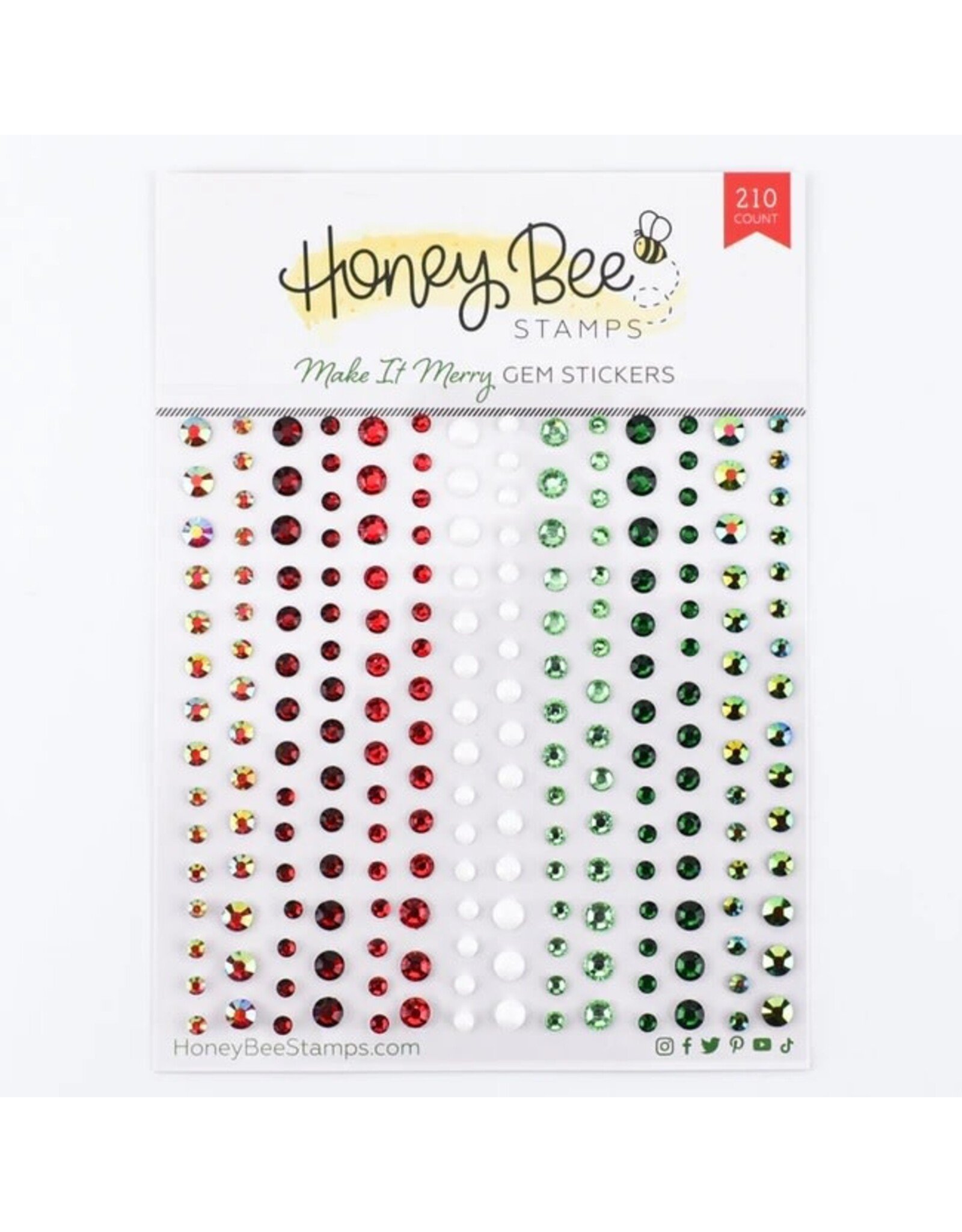 HONEY BEE HONEY BEE STAMPS MAKE IT MERRY GEM STICKERS