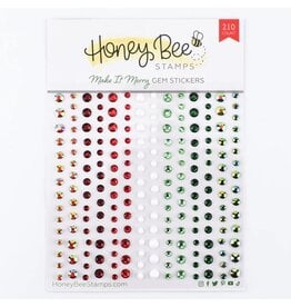 HONEY BEE HONEY BEE STAMPS MAKE IT MERRY GEM STICKERS