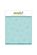 HONEY BEE HONEY BEE STAMPS SNOWFLAKES 6x6 BACKGROUND STENCIL SET 2/PK