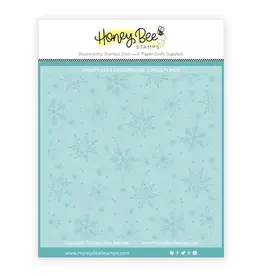 HONEY BEE HONEY BEE STAMPS SNOWFLAKES 6x6 BACKGROUND STENCIL SET 2/PK