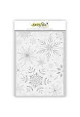 HONEY BEE HONEY BEE STAMPS SNOWFLAKES 3D EMBOSSING FOLDER