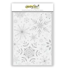 HONEY BEE HONEY BEE STAMPS SNOWFLAKES 3D EMBOSSING FOLDER