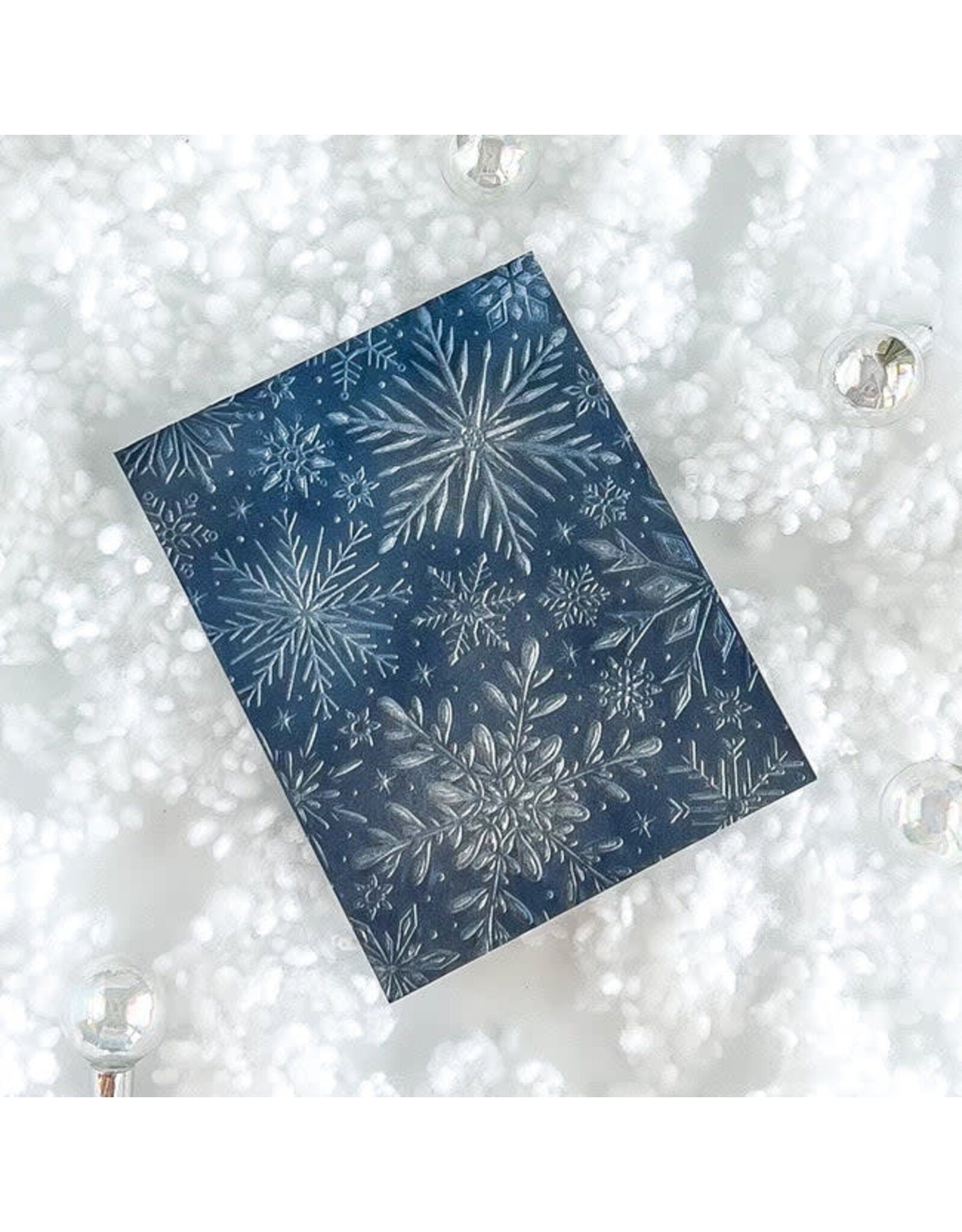 HONEY BEE HONEY BEE STAMPS SNOWFLAKES 3D EMBOSSING FOLDER