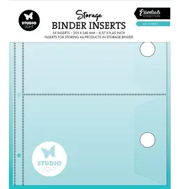 STUDIOLIGHT STUDIOLIGHT ESSENTIALS COLLECTION A6+ STORAGE  BINDER INSERTS 5/PK