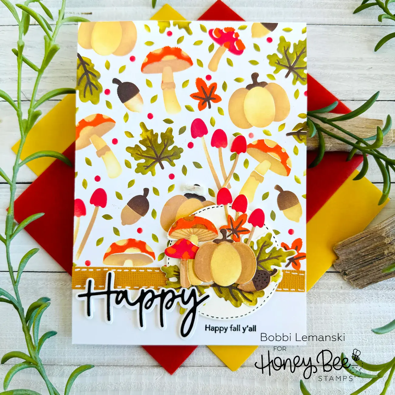 HONEY BEE HONEY BEE STAMPS FOREST FLOOR DIE SET