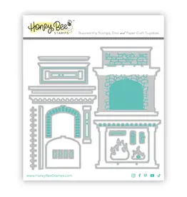 HONEY BEE HONEY BEE STAMPS LOVELY LAYERS: FIREPLACE DIE SET