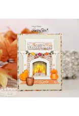 HONEY BEE HONEY BEE STAMPS LOVELY LAYERS: FIREPLACE FALLOWEEN ADD-ON DIE SET