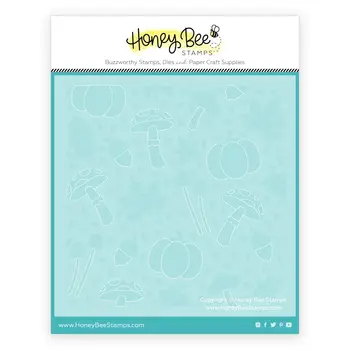 HONEY BEE STAMPS HONEY BEE STAMPS FOREST FLOOR BACKGROUND STENCIL 6/PK