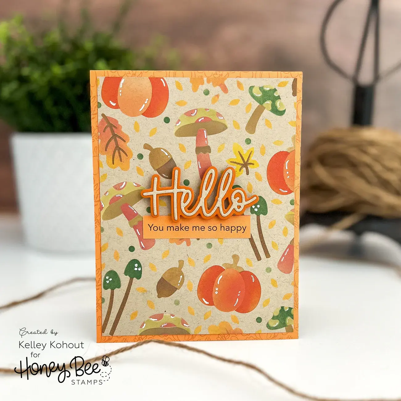 HONEY BEE HONEY BEE STAMPS FOREST FLOOR BACKGROUND STENCIL 6/PK