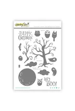 HONEY BEE HONEY BEE STAMPS OWLLOWEEN CLEAR STAMP SET