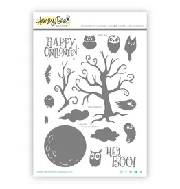 HONEY BEE HONEY BEE STAMPS OWLLOWEEN CLEAR STAMP SET