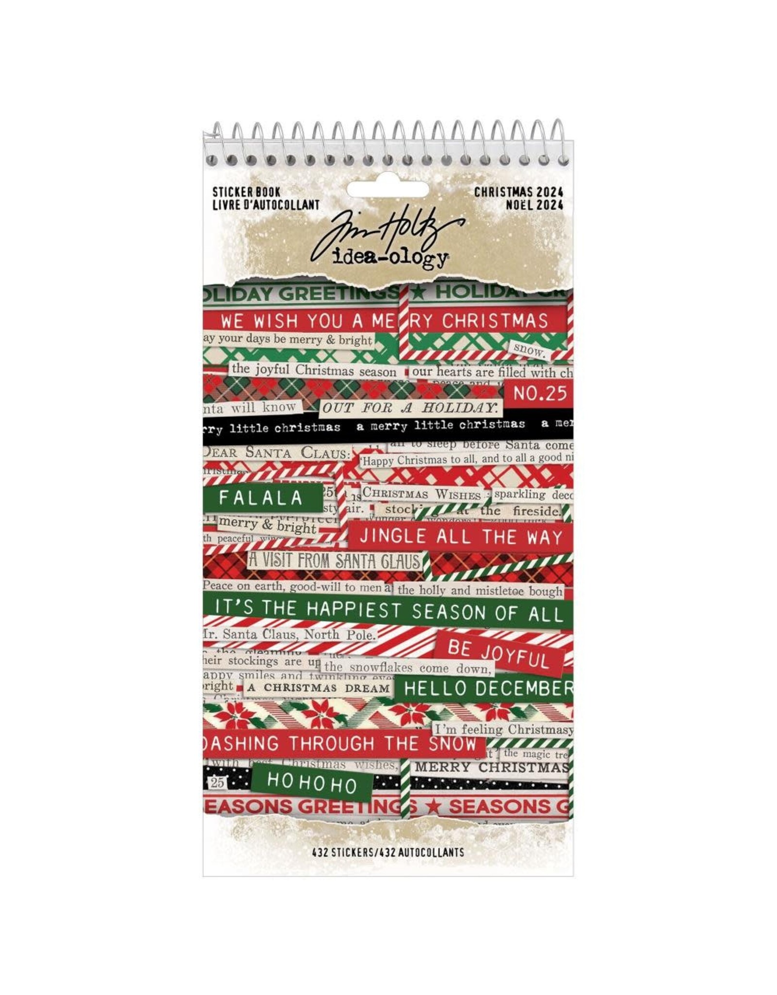 TIM HOLTZ IDEAOLOGY CHRISTMAS 2025 STICKER BOOK Scrapbook Centrale