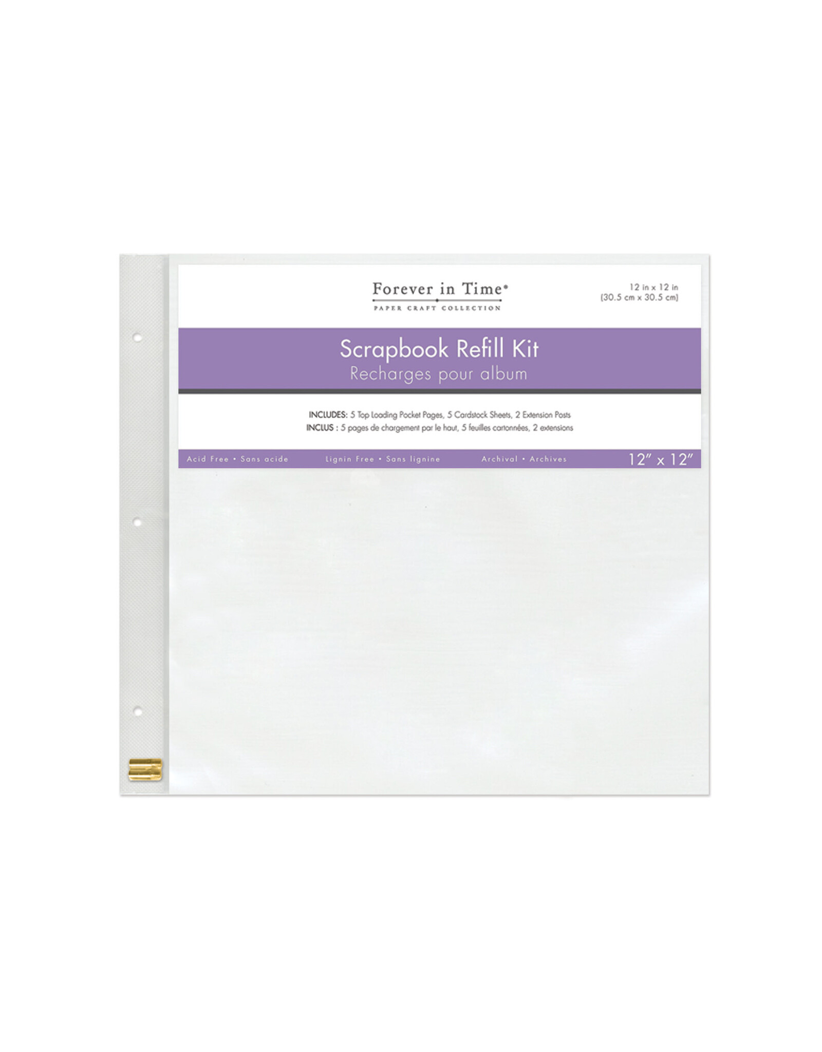 FOREVER IN TIME FOREVER IN TIME 12x12 ALBUM REFILL KIT 5/PK