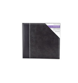 MULTICRAFT IMPORTS FOREVER IN TIME BLACK CLASSIC ELEGANCE POSTBOUND 12x12 SCRAPBOOK ALBUM