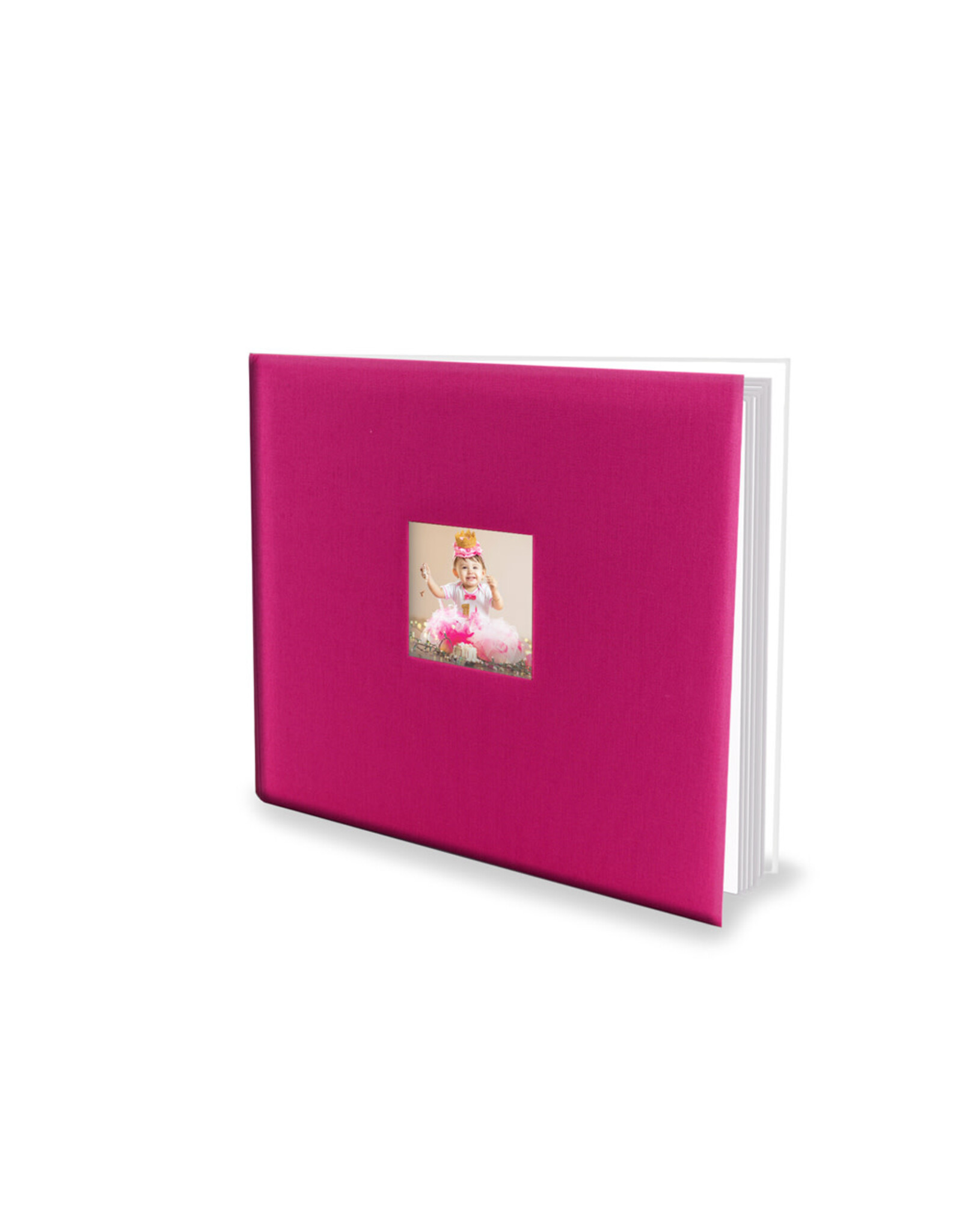 MULTICRAFT IMPORTS FOREVER IN TIME FUCHSIA LINEN POSTBOUND 12x12 SCRAPBOOK ALBUM