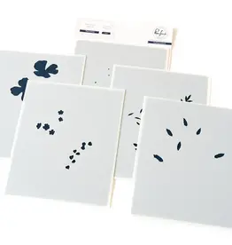 PINKFRESH PINKFRESH STUDIO PLAYFUL PETALS STENCIL SET 5/PK