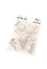 PINKFRESH PINKFRESH STUDIO PLAYFUL PETALS CLEAR STAMP SET