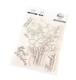 PINKFRESH PINKFRESH STUDIO PLAYFUL PETALS CLEAR STAMP SET