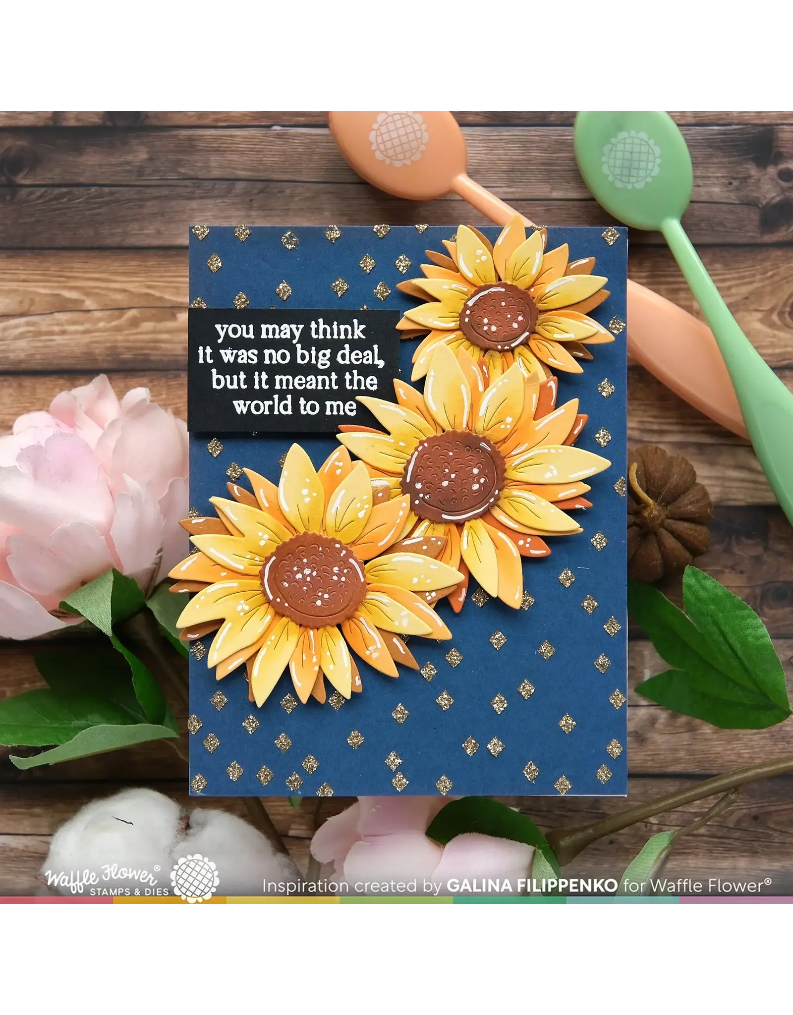 WAFFLE FLOWER WAFFLE FLOWER SUNFLOWER DIE SET