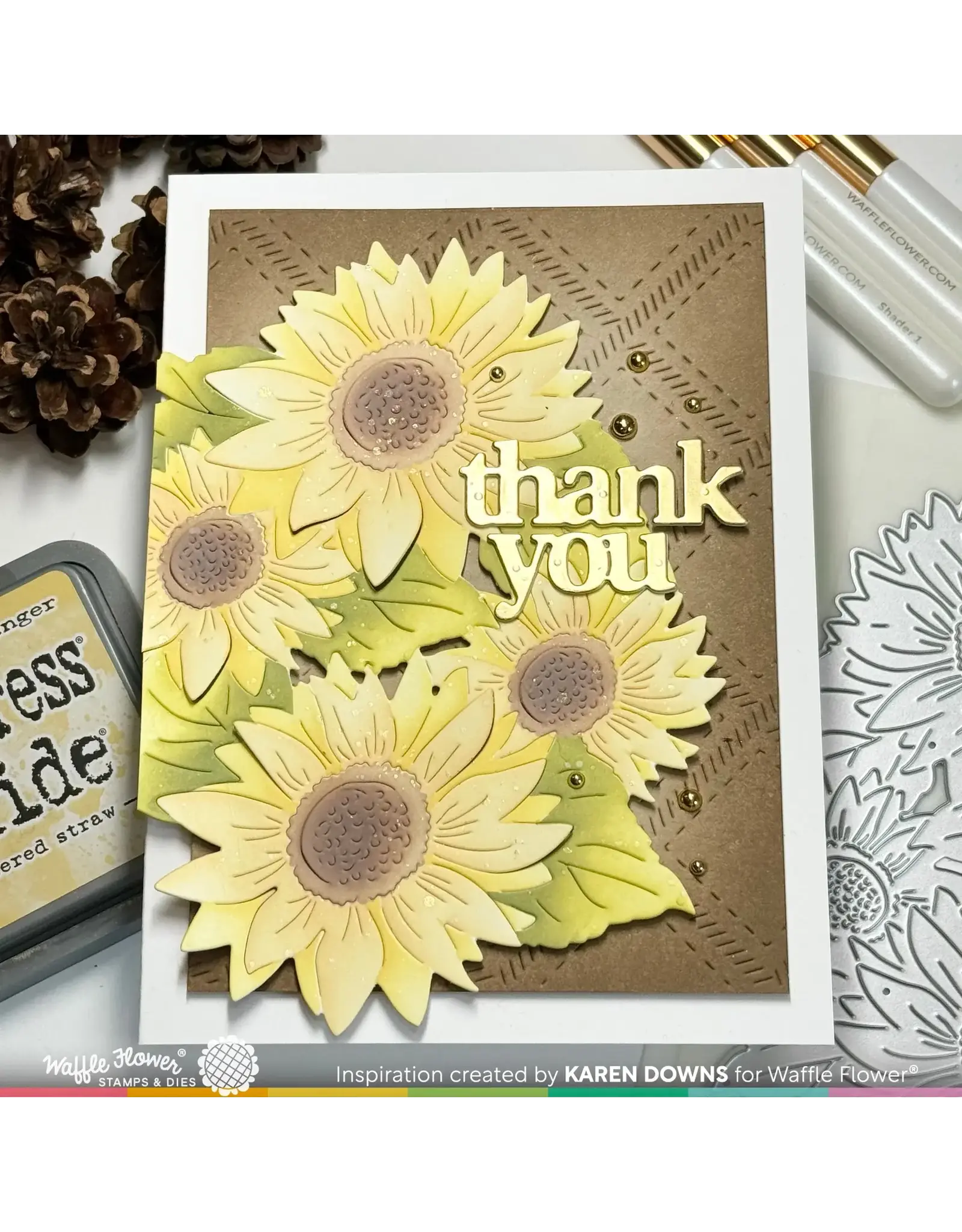 WAFFLE FLOWER WAFFLE FLOWER SUNFLOWER CLUSTER DIE