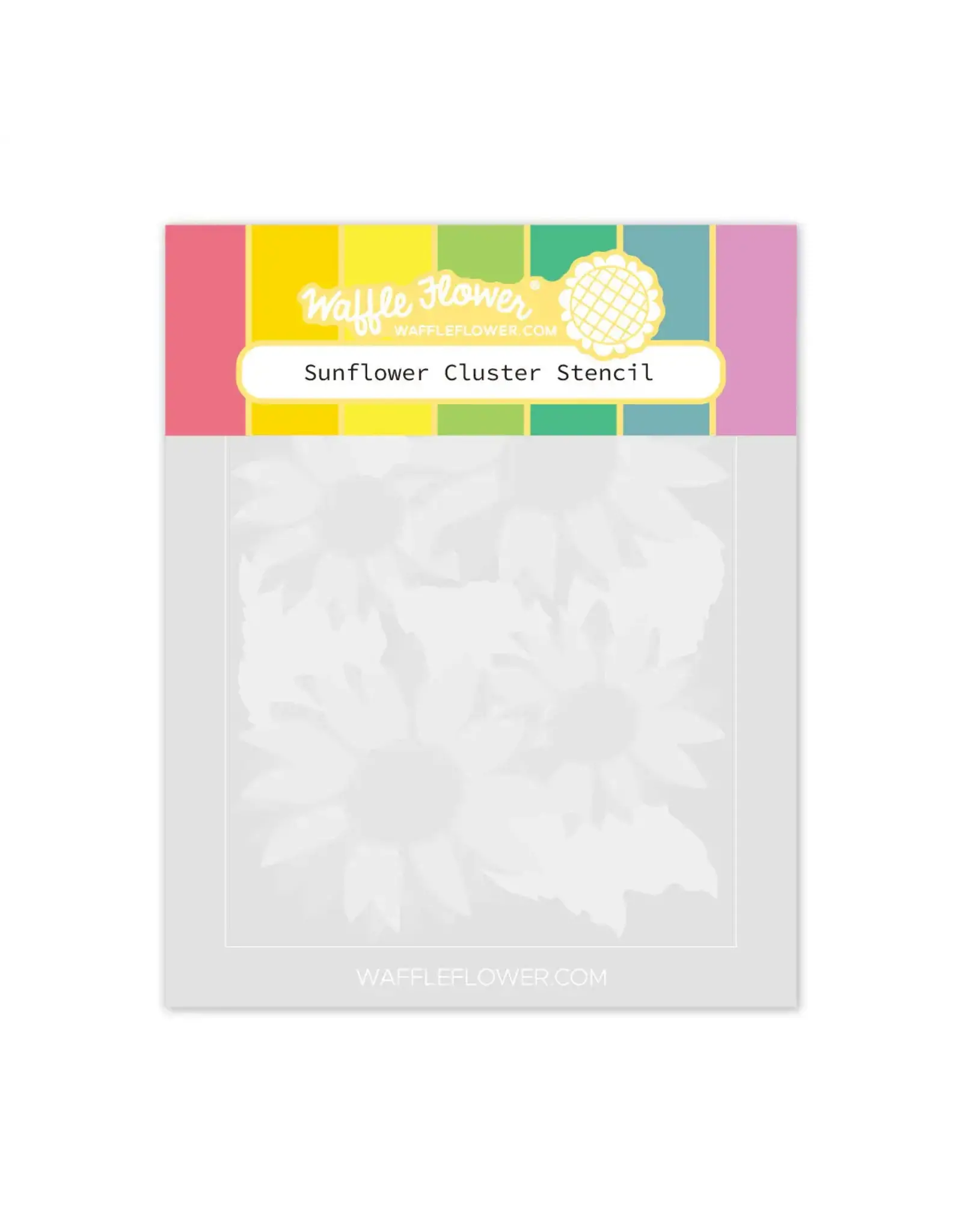 WAFFLE FLOWER WAFFLE FLOWER SUNFLOWER CLUSTER STENCIL