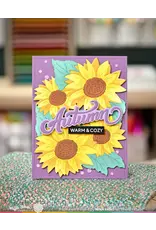 WAFFLE FLOWER WAFFLE FLOWER SUNFLOWER CLUSTER STENCIL