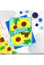 WAFFLE FLOWER WAFFLE FLOWER SUNFLOWER CLUSTER STENCIL