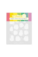 WAFFLE FLOWER WAFFLE FLOWER PUMPKIN PATCH COLORING STENCIL