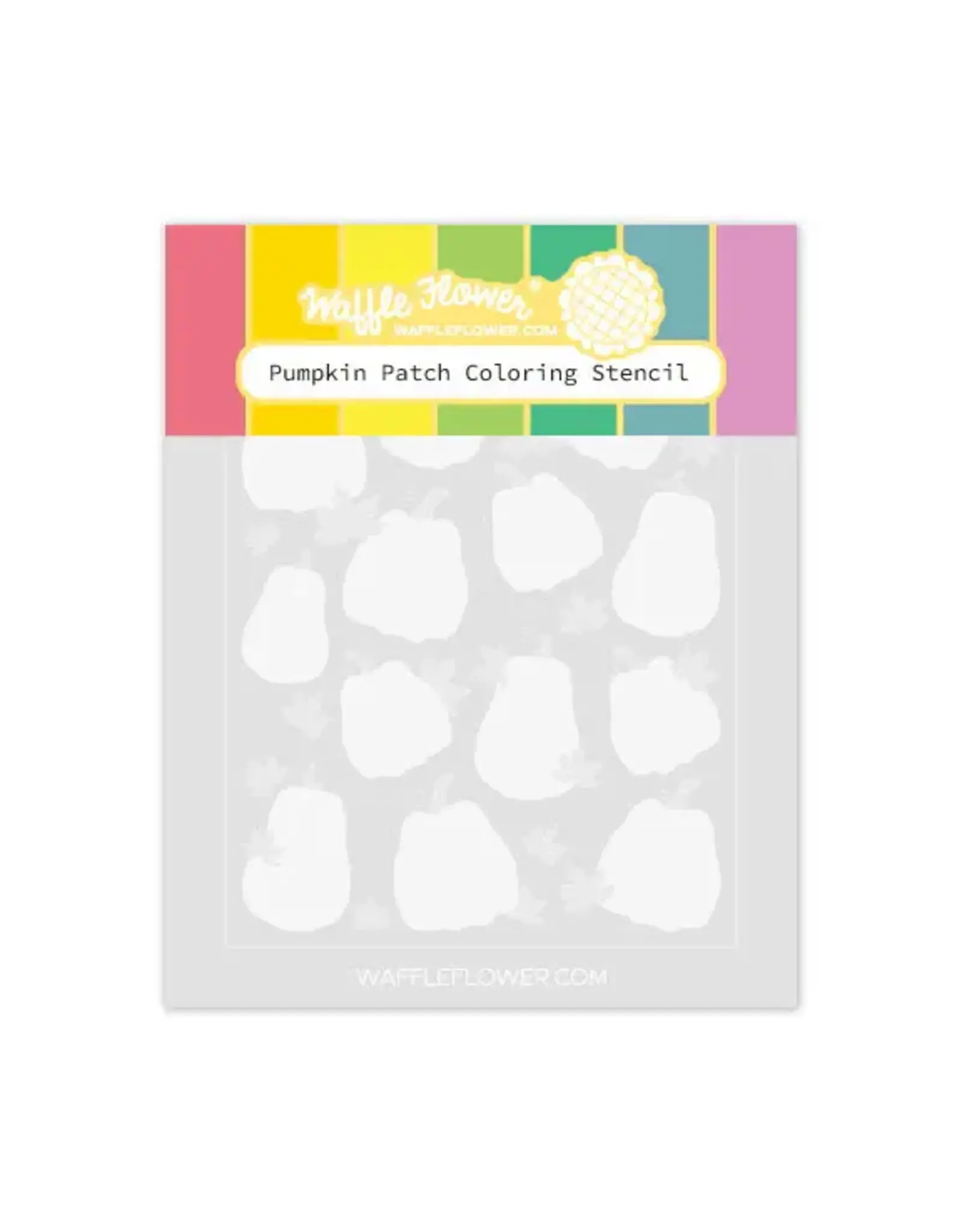 WAFFLE FLOWER WAFFLE FLOWER PUMPKIN PATCH COLORING STENCIL