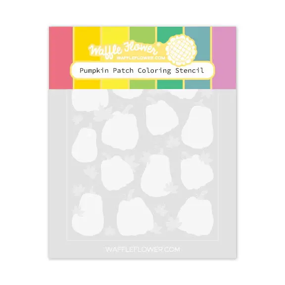 WAFFLE FLOWER WAFFLE FLOWER PUMPKIN PATCH COLORING STENCIL