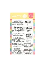 WAFFLE FLOWER WAFFLE FLOWER INSIDE SENTIMENTS THANKS 2 STAMP SET