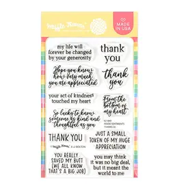 WAFFLE FLOWER WAFFLE FLOWER INSIDE SENTIMENTS THANKS 2 STAMP SET