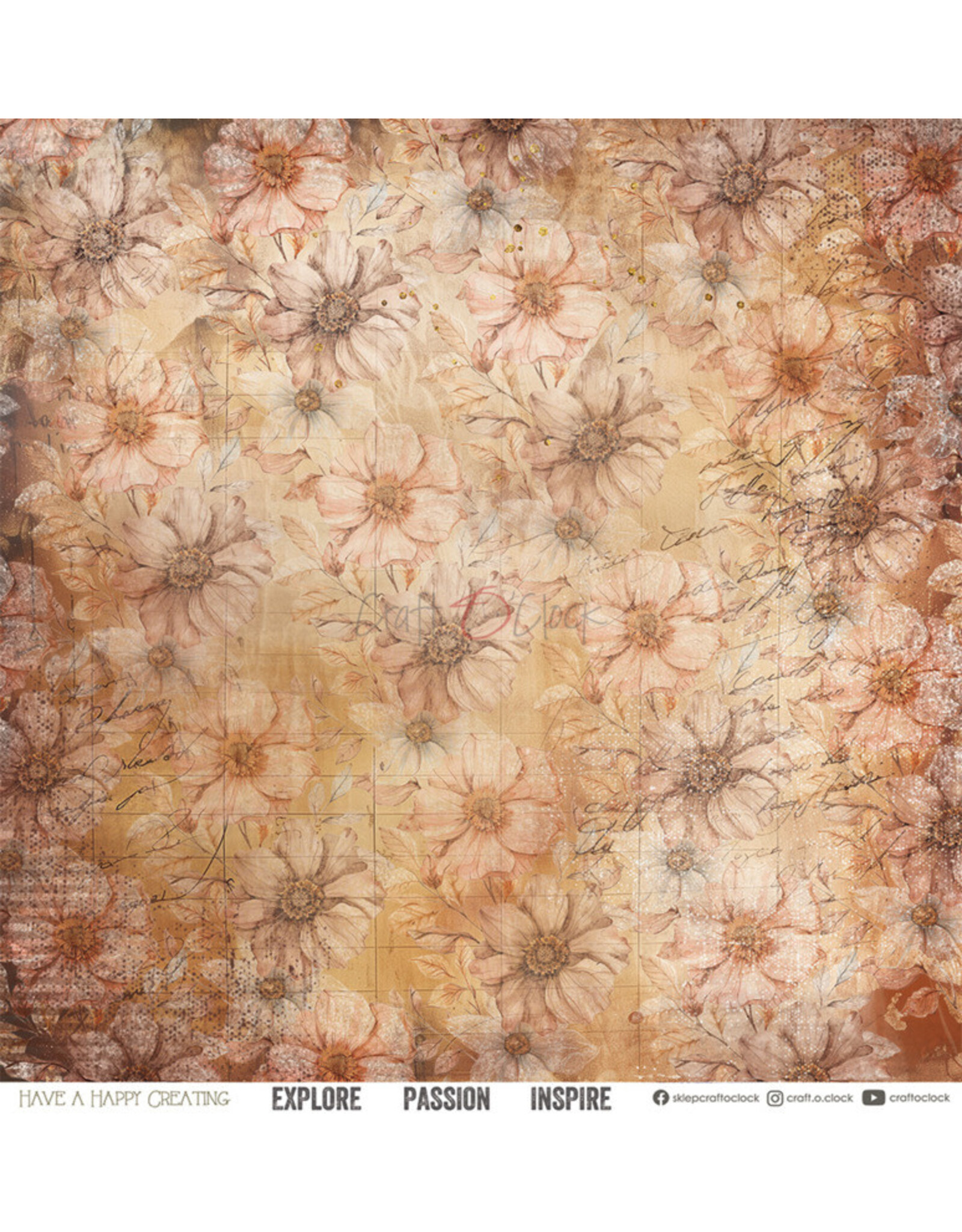 CRAFT O'CLOCK CRAFT O'CLOCK VINTAGE SONATA 12x12 PAPER PAD 6 SHEETS