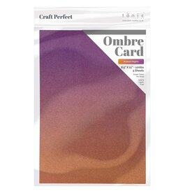 TONIC TONIC STUDIOS CRAFT PERFECT OMBRE ARABIAN NIGHTS GLITTER CARDSTOCK