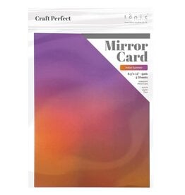 TONIC TONIC STUDIOS IRIDESCENT MIRROR CARD INDIAN SUMMER 8.5x11 5/PK