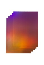 TONIC TONIC STUDIOS IRIDESCENT MIRROR CARD INDIAN SUMMER 8.5x11 5/PK