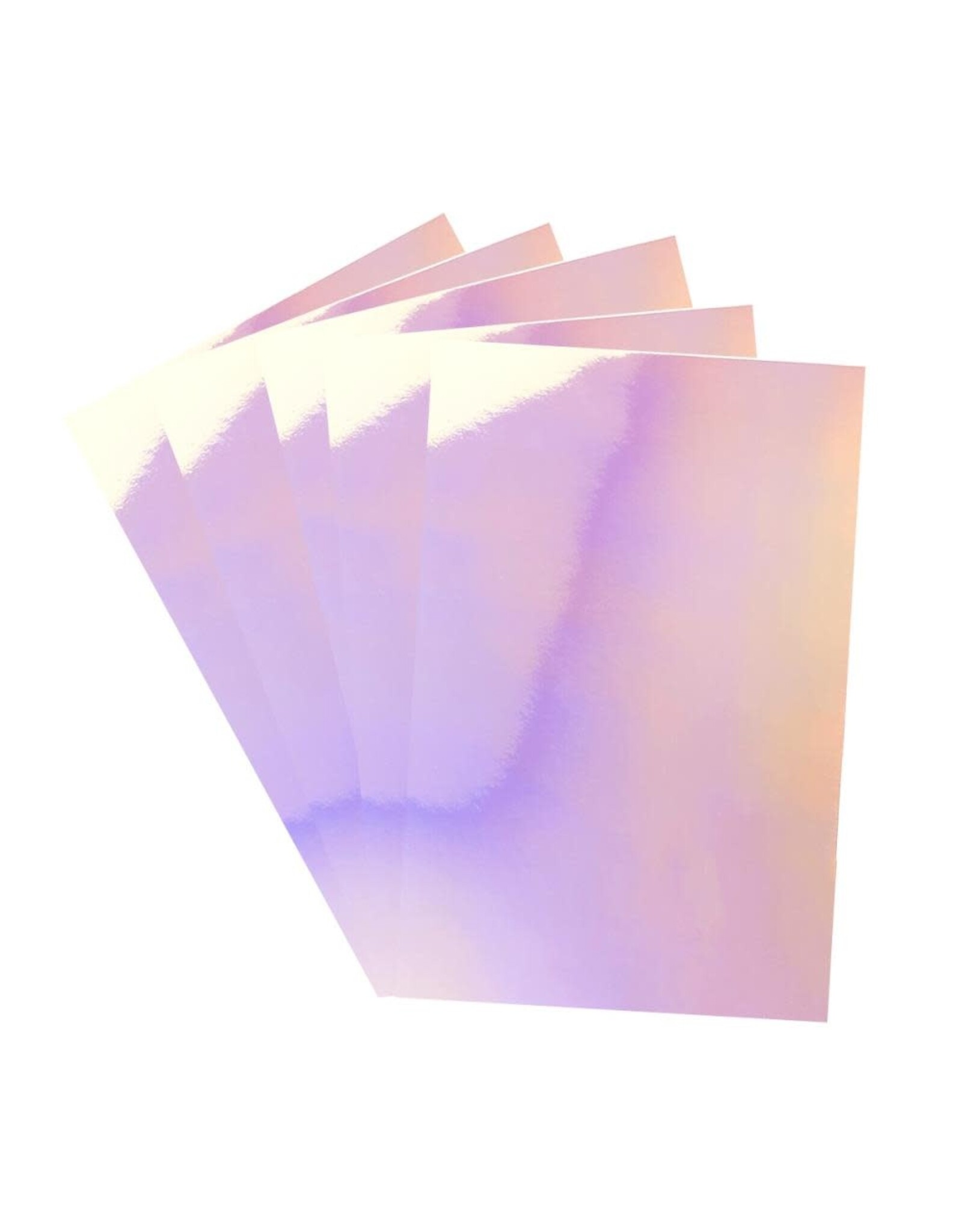 TONIC TONIC STUDIOS IRIDESCENT GLOSS MIRROR CARD PRISMATIC PINK 8.5x11 5/PK