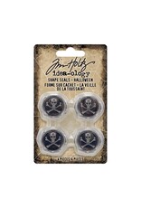 ADVANTUS TIM HOLTZ IDEA-OLOGY HALLOWEEN METAL SHAPE SEALS 4/PK