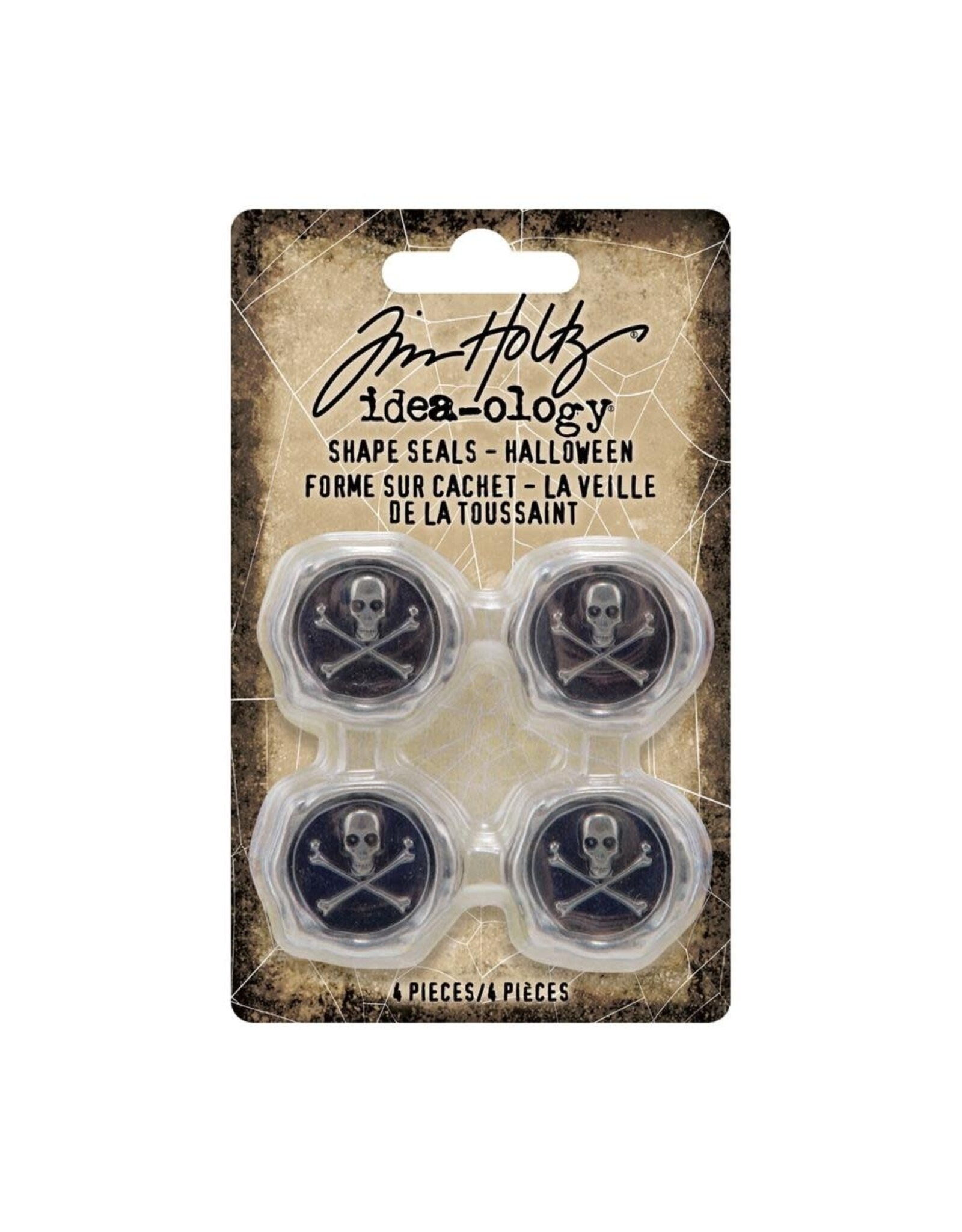 ADVANTUS TIM HOLTZ IDEA-OLOGY HALLOWEEN METAL SHAPE SEALS 4/PK