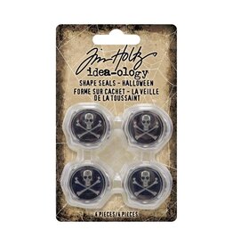 ADVANTUS TIM HOLTZ IDEA-OLOGY HALLOWEEN METAL SHAPE SEALS 4/PK
