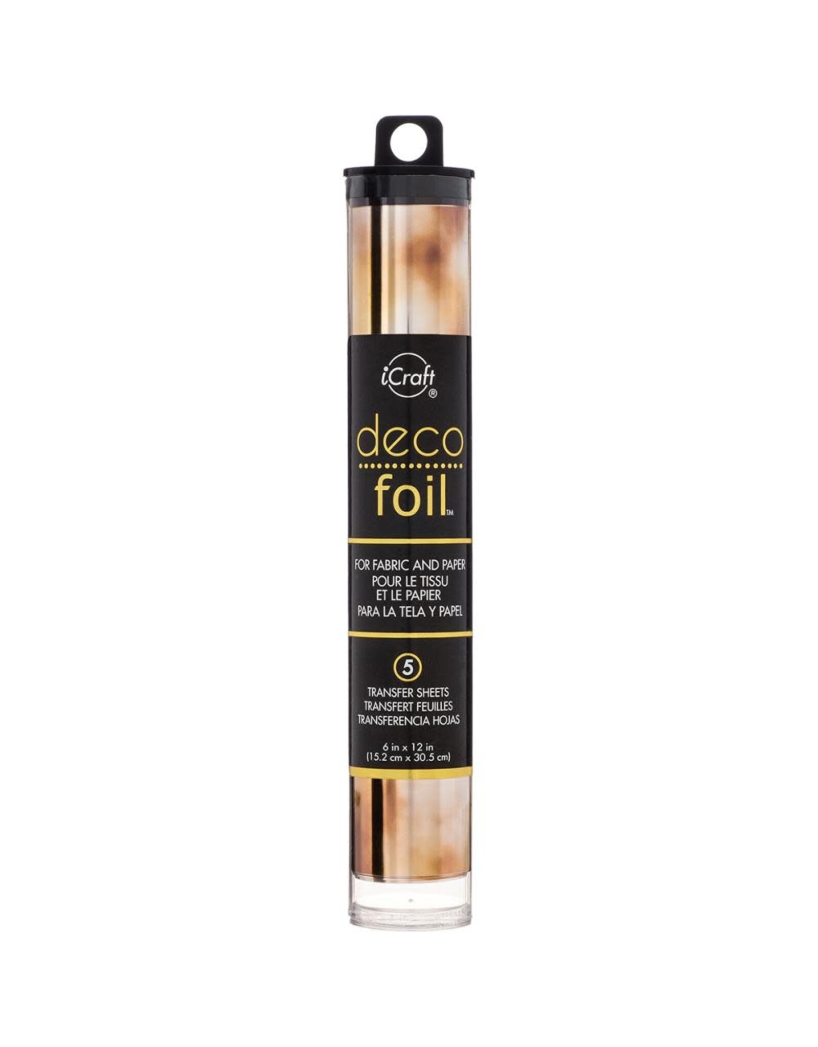 THERMOWEB ICRAFT DECO FOIL TRANSFER SHEETS AMBER WATERCOLOR 6x12 5 SHEETS