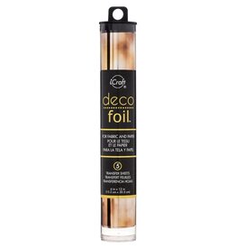 THERMOWEB ICRAFT DECO FOIL TRANSFER SHEETS AMBER WATERCOLOR 6x12 5 SHEETS