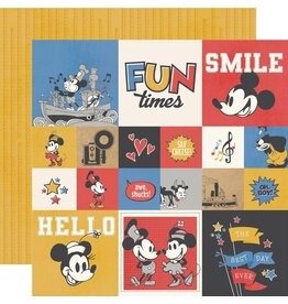 SIMPLE STORIES SIMPLE STORIES SAY CHEESE CLASSIC MOUSE 2x2/4x4 ELEMENTS 12x12 CARDSTOCK
