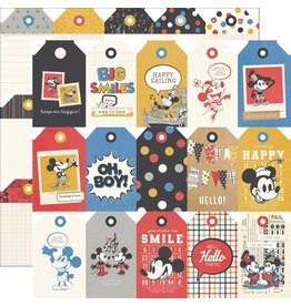 SIMPLE STORIES SIMPLE STORIES SAY CHEESE CLASSIC MOUSE TAGS ELEMENTS 12x12 CARDSTOCK