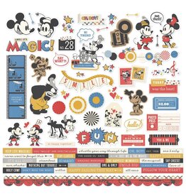 SIMPLE STORIES SIMPLE STORIES SAY CHEESE CLASSIC MOUSE 12x12 CARDSTOCK STICKERS