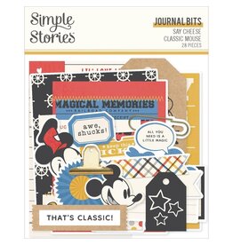 SIMPLE STORIES SIMPLE STORIES SAY CHEESE CLASSIC MOUSE JOURNAL BITS & PIECES 28/PK