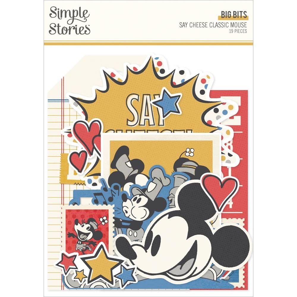 SIMPLE STORIES SIMPLE STORIES SAY CHEESE CLASSIC MOUSE BIG BITS & PIECES 19/PK