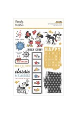 SIMPLE STORIES SIMPLE STORIES SAY CHEESE CLASSIC MOUSE 6x8 RUB-ONS 2/PK